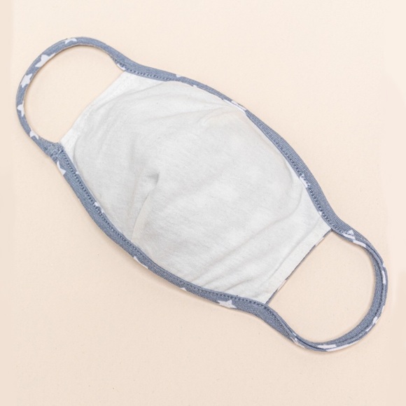 White Stars Cloth Face Mask - Picture 5 of 6